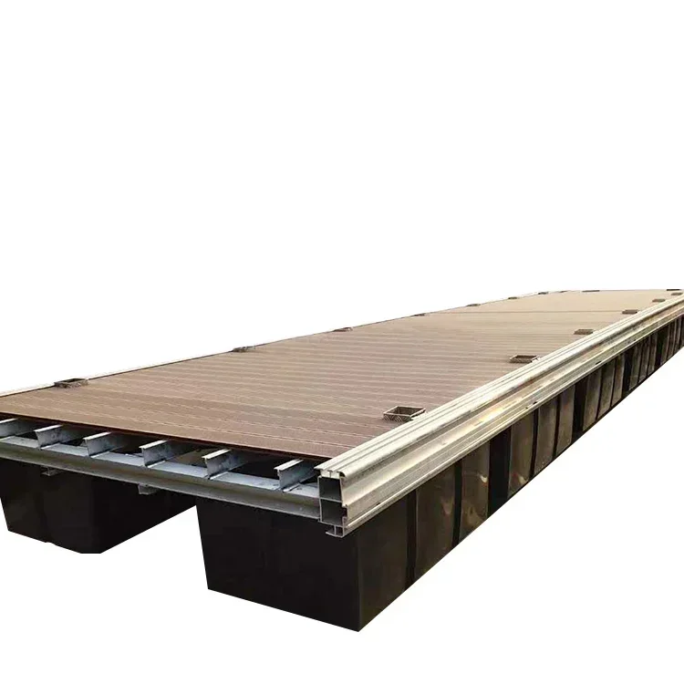 Floating Pier Aluminum Frame Structure Design Plastic Pontoon