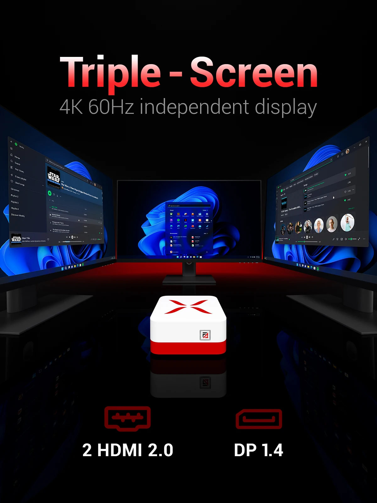 Firebat T3 كمبيوتر صغير Intel N150 حجم صغير Windows 11 pro 12GB LPDDR5 RAM 512GB PCIe SSD WiFi 5 BT4.2 Dual RJ45 شاشة ثلاثية