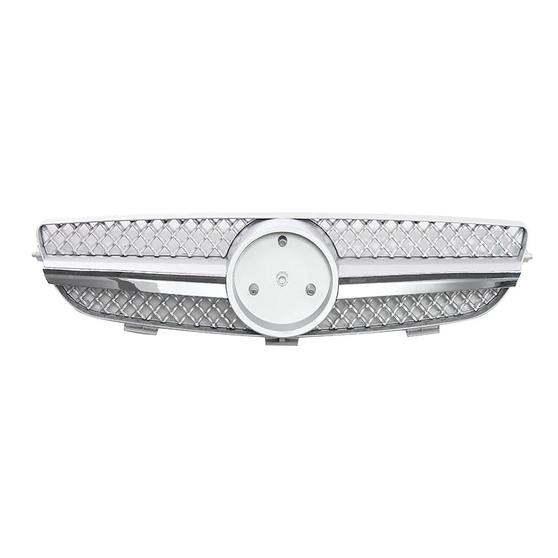 Applicable to 2003 2004 2005 2006 2007 2008 2009 CLK W209 modified AMG Silver Gypsy Style Grille Car Grille Mesh Decoration