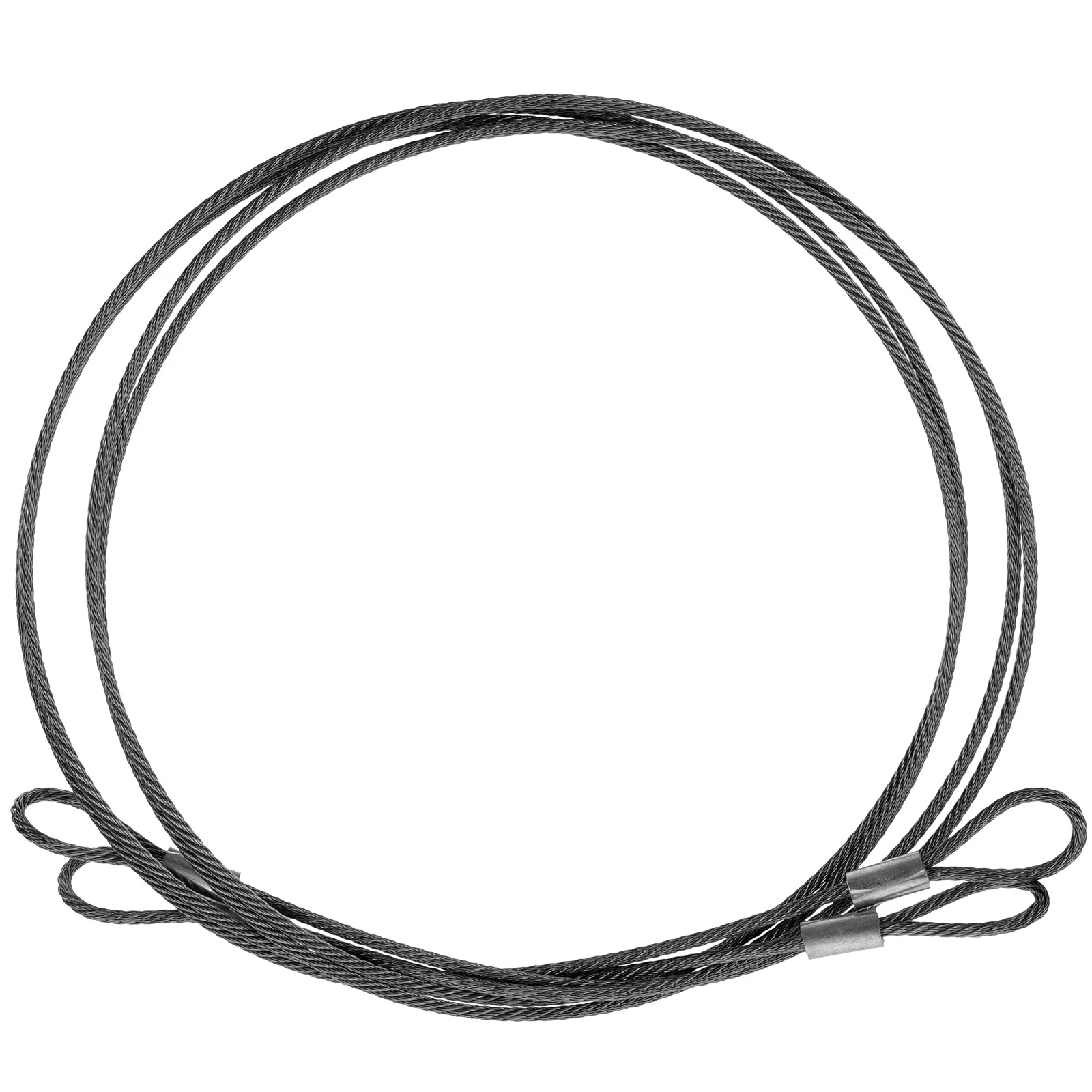 2 pcs Steel Coated Braided Security Cables Heavy Duty Safety Rope For Luggage Lock Rust Resistant Flexible Cable For Hanging