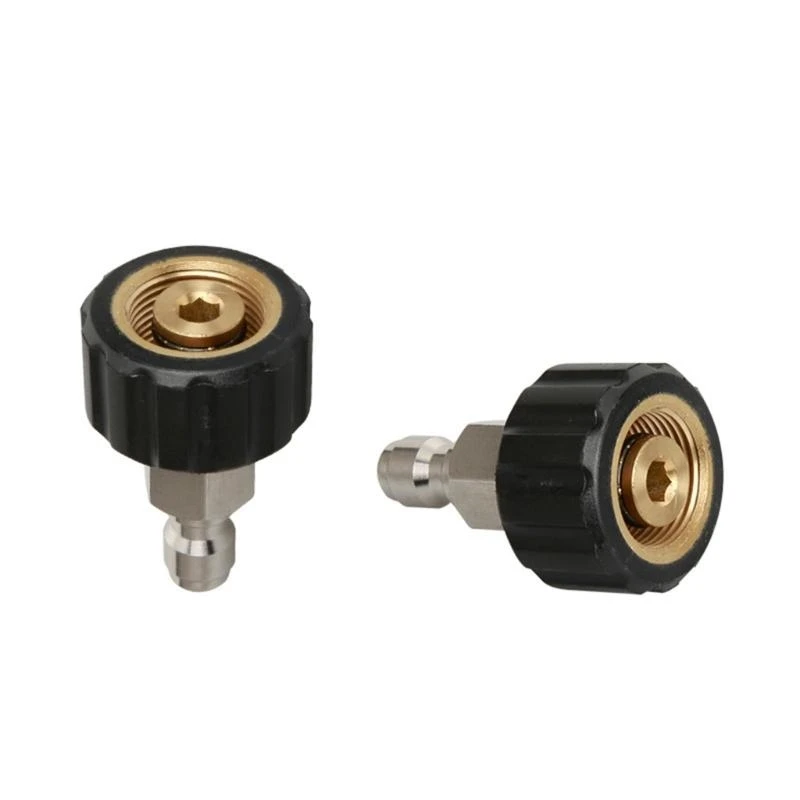 M4YC Efficient M22 14mm to 1/4Inch Quick Connection Adapter for Home Garden Pressure Washer Applications Cleaning Equipment