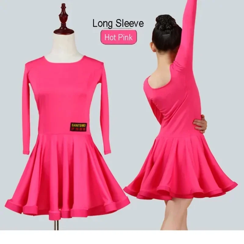 Vestido de tango de vals de salón para niñas, traje de baile de Salsa Bachata para niños, ropa de baile latino a la venta XQ9653c;3.k'6;d.a;