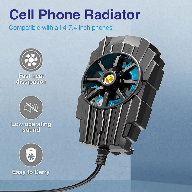 OEM Replacement Portable Phone Radiator Cooler Cooling Fan Holder Retractable Heat Sink