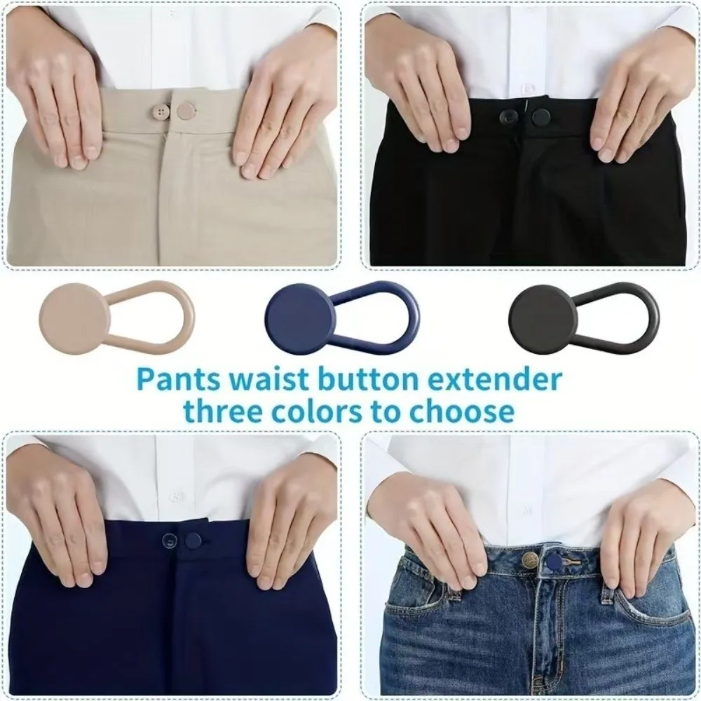 12/16/24/26 pcs Button Style Button Extenders Metal Easy Install Waist Extender Buttons Strong Elasticity No Sew Extensions