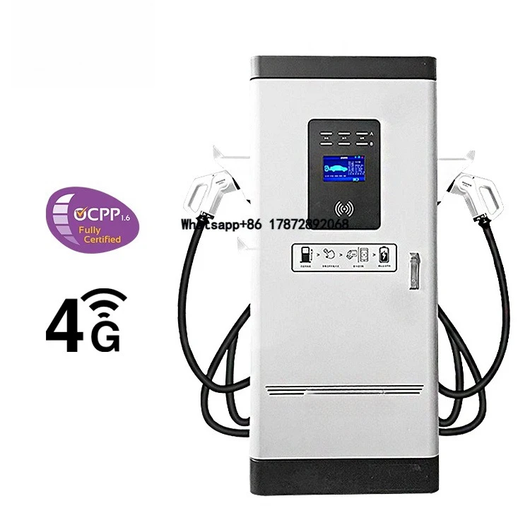OEM Electric Vehicle Charging Station 60kw Type 2 EV Charger 32A Three Phase IP54 Waterproof DC LCD Display CCS2 Interface New