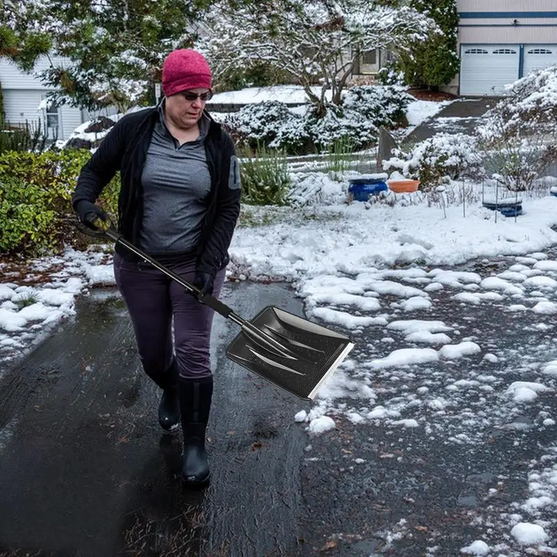 Pá portátil para remoção de neve, pá de gelo removível, antiderrapante, sem congelamento, manual, ferramenta de remoção de neve multifuncional