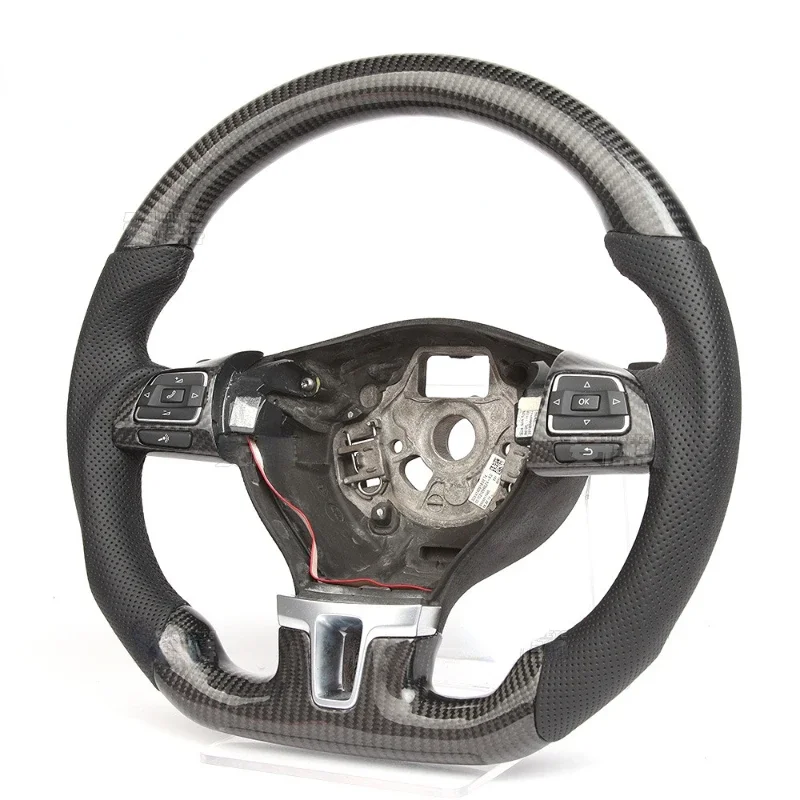 Adapted steering wheel for Volkswagen Passat multi-function carbon fiber car