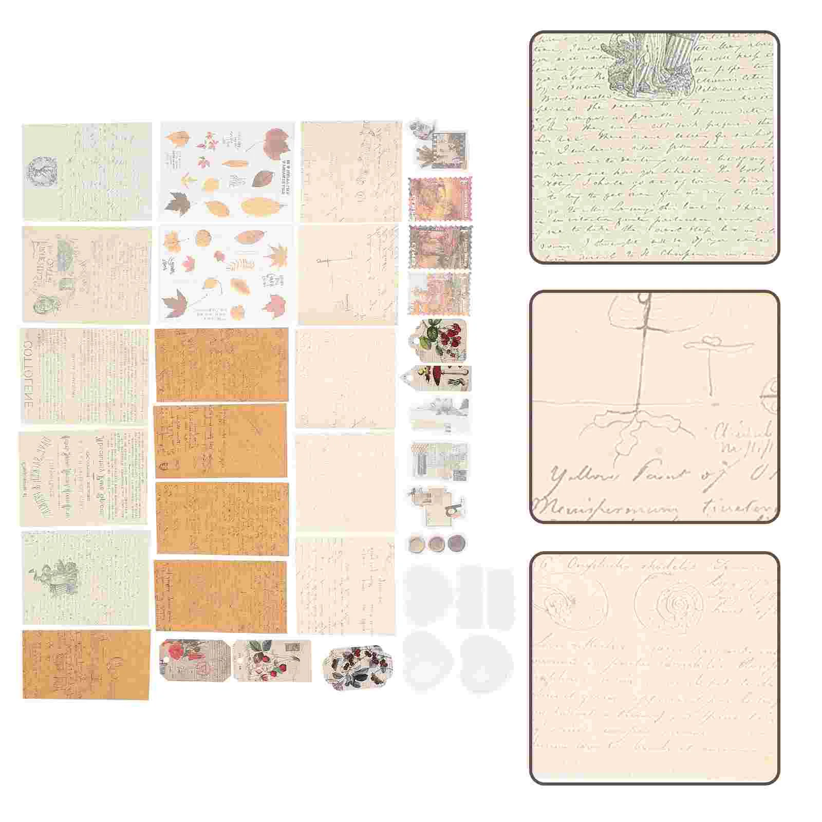 Multi-material Pack Stickers Card DIY Paper Scrapbook Background Craft The Pet Papers Hand Account