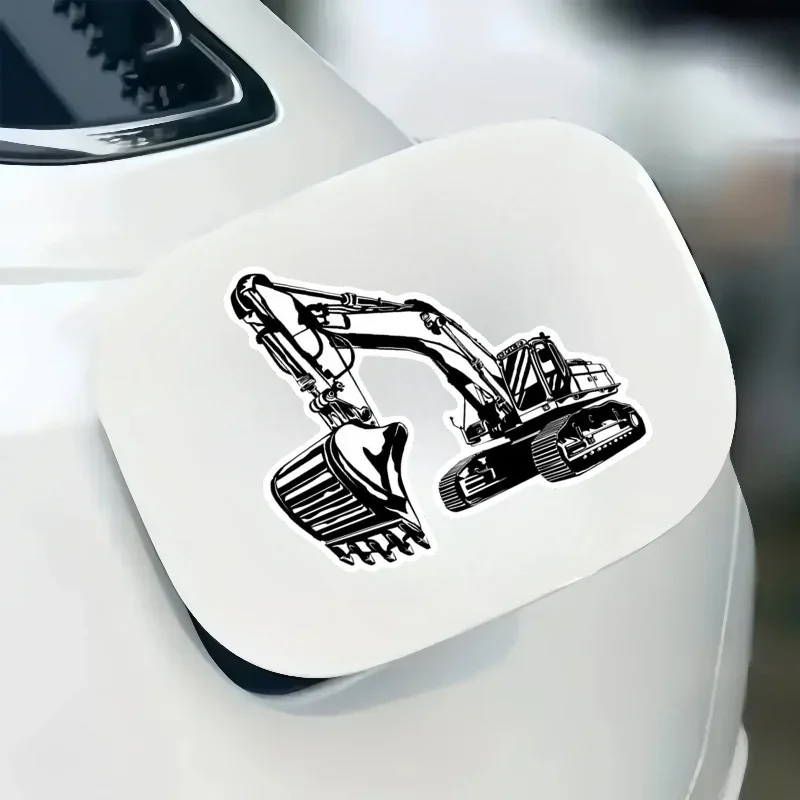 قطعة واحدة من ملصقات الفينيل للحفارة القوية - فيبي صناعي لنوافذ السيارات/صناديق الأدوات/الخوذات/مغناطيس الثلاجة