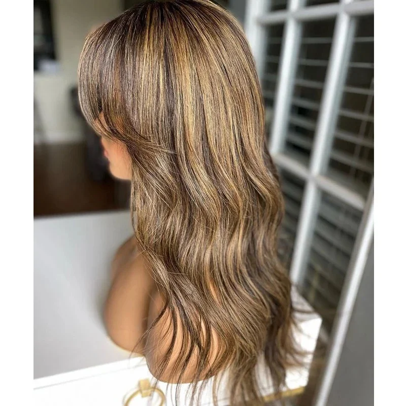 Free Straight Highlight Blonde Glueless 5x5 Silk Base Jewish Human Hair Wig Baby Hair HD Lace European Hair Preplucked