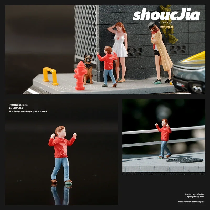 1:64 アニメ子供フィギュアミニ人形モデルミニチュア写真の小道具シーンモデル DIY 砂テーブル造園装飾ギフト