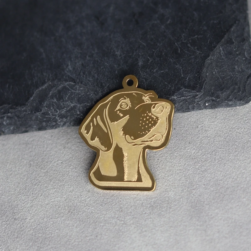 2pcs Weimaraner Dog Charms Pendants For Making Necklace Earrings Bracelets Handmade Jewelry Craft Decorations