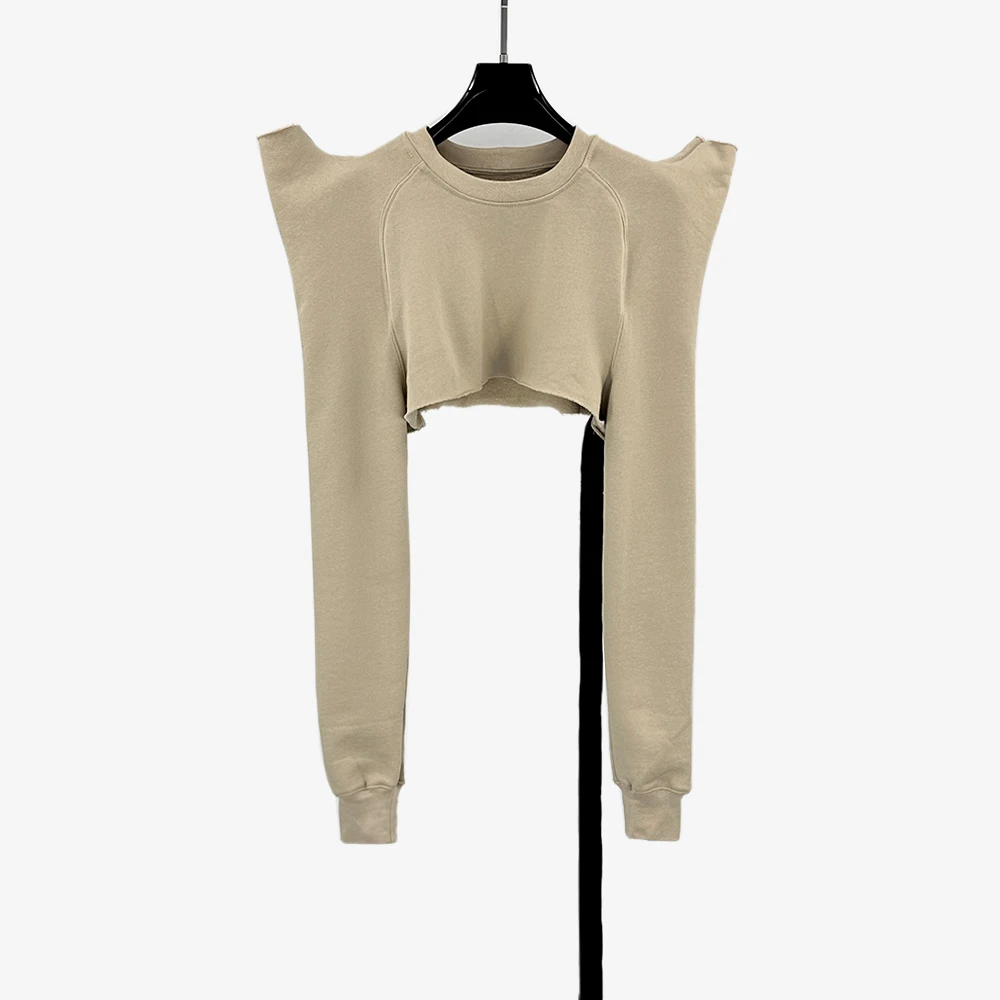 Cotton Women\'s T-shirt Y2k Antler Design Fashion Temperament Commuter Hundred Sleeve Long Sweatshirt Top 2024 Fall New