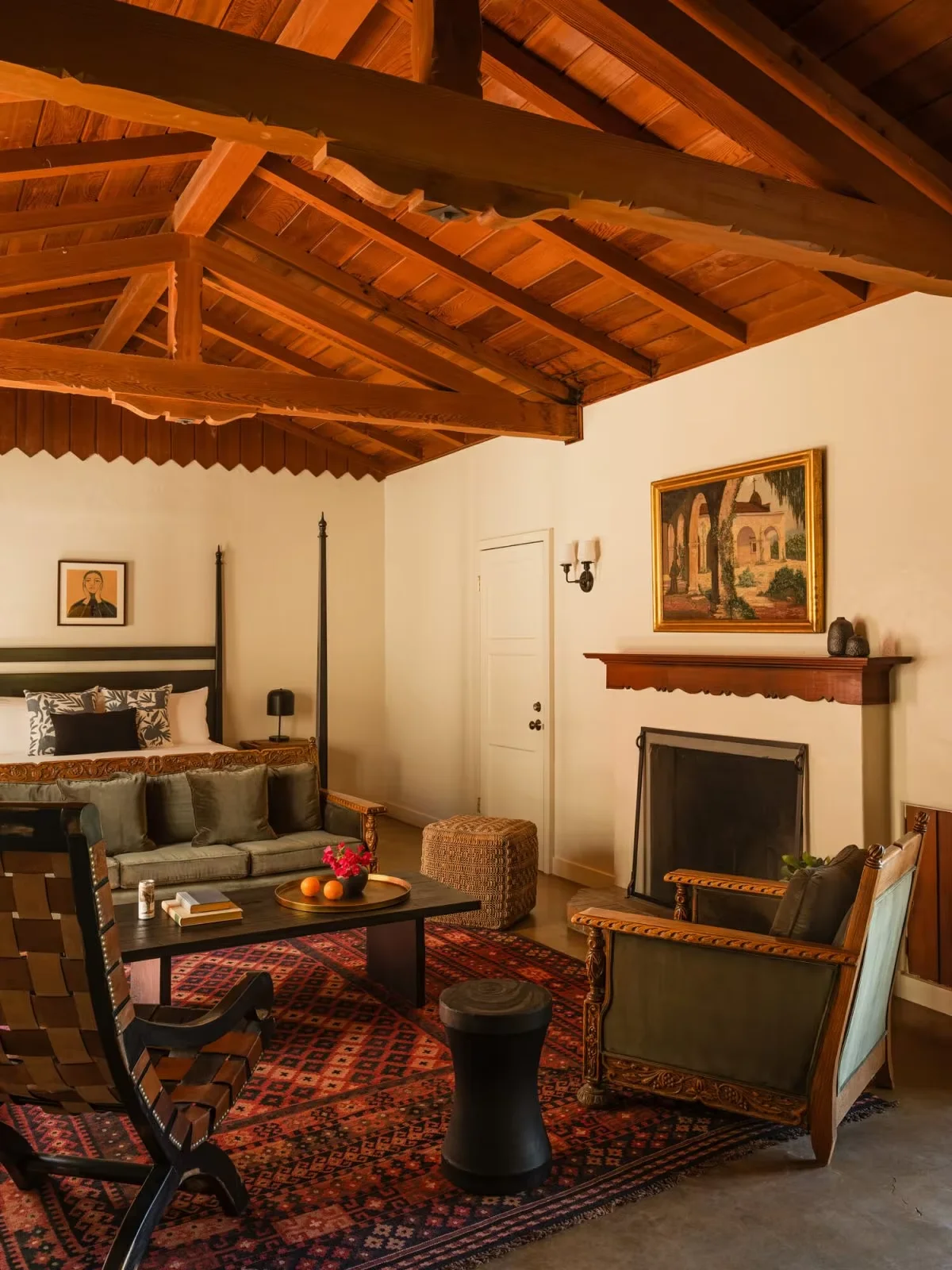 การออกแบบตกแต่งภายในสไตล์ชนบทซานไห่ แผนผังพื้น 3 มิติ แม็กซ์ เรนเดอร์ วางแผนพื้นที่ ร่างแบบ วิลล่า ห้องนอน บ้านทันสมัย