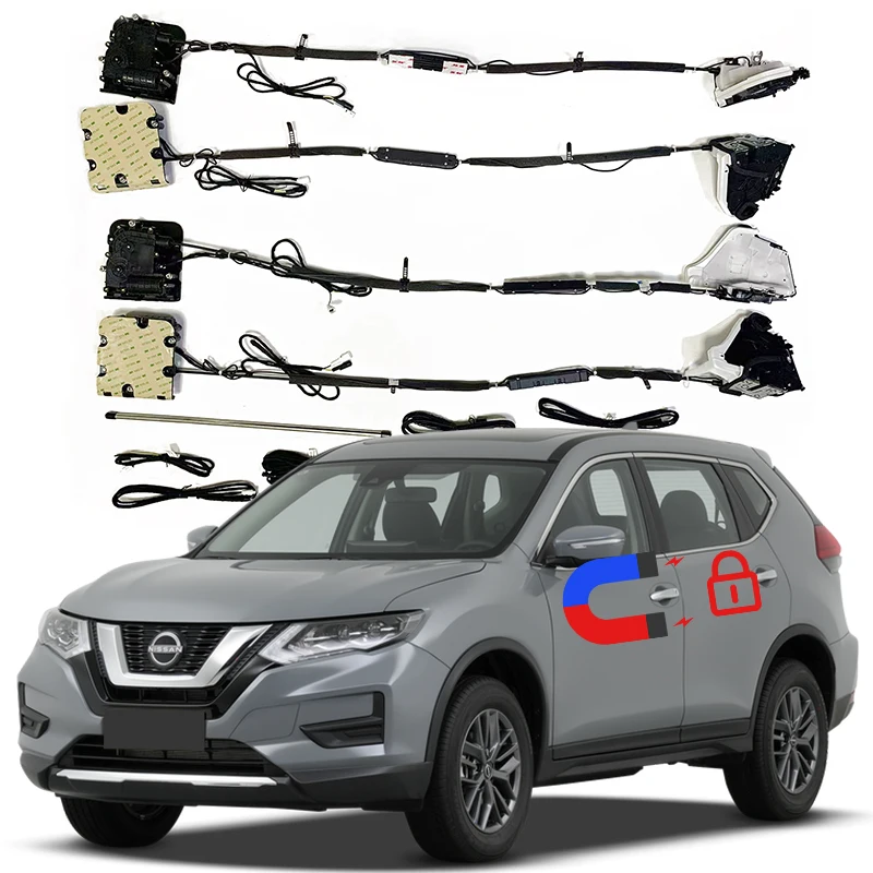 For Nissan X-Trail Electric suction door car refitted automatic locks Car Soft Close accessories door Power tools supplies