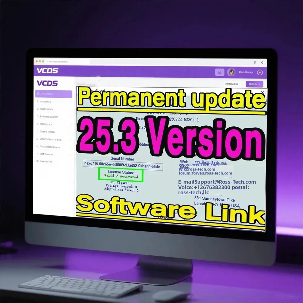 Atualização SOFTWARE VAG-COM OBD2 Scanner HEX V2 Interface USB PARA VINs ilimitados Atmega162 Multilíngue VCDS