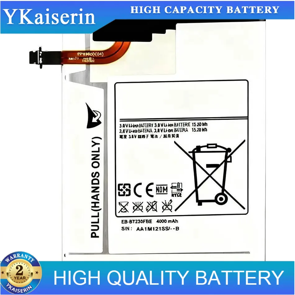 

Tablet Battery EB-BT230FBE 4000Mah For Samsung Galaxy Tab 4 Nook T230 T231 T235 SM-T230 SM-T231 SM-T235