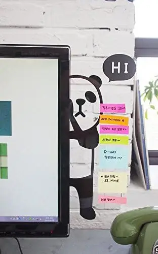 

Cute Panda Acrylic Memo Board for Computer Monitor - Sticky Note Holder & Reminder