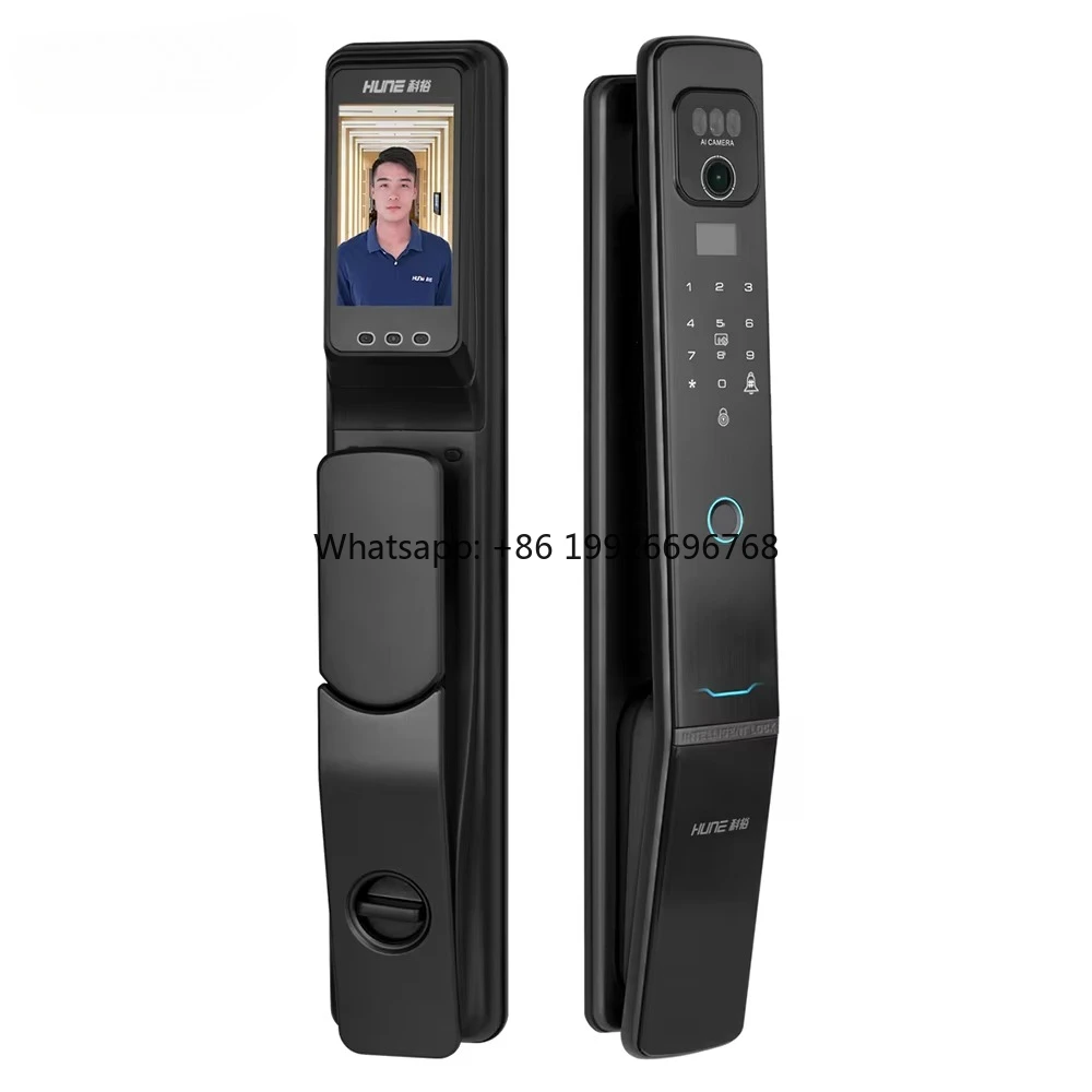 

Face Recognition ID Camera Touch Screen Fireproof Smart Lock Security Electronic Outdoor Keyless Fingerprint Door Lock