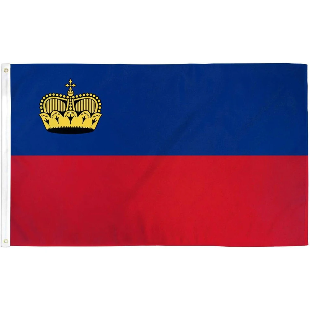 Directly Delivery 100% Polyester National Liechtenstein Flags