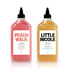 PEACH WALK LITTLE NICOLE BODYWASH Удаленная куриная кожа, прыщи, отбеливание пятен, увлажняющий, мягкий и гладкий, 307 мл