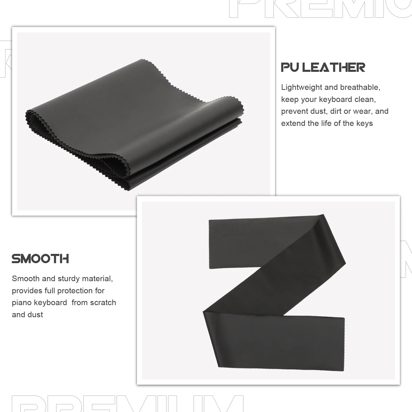 

Piano Keyboard Dustproof Cover Smooth Durable Polyester Upright Piano Key Protector Scratch Resistant Keyboard Cloth