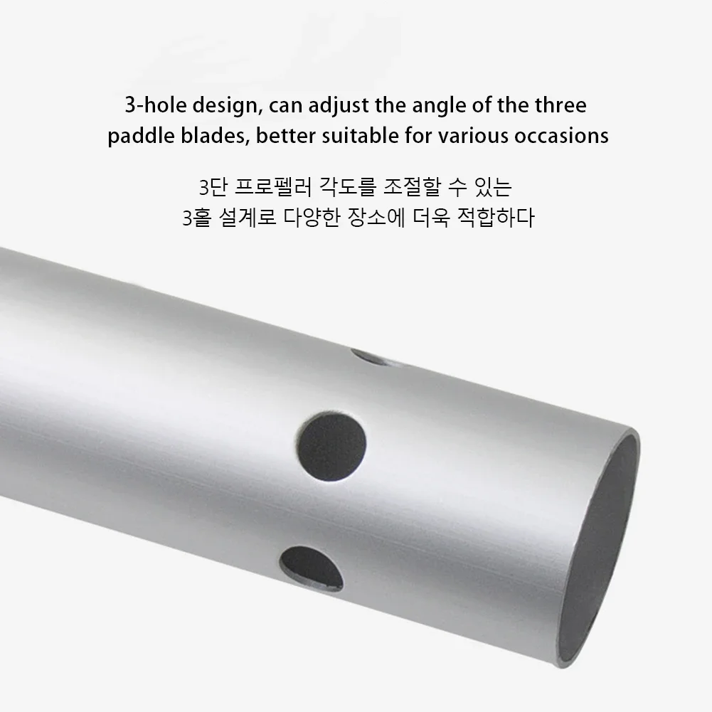 4 Sections Two Way Paddle Adjustable Double-Head Surfpaddle Aluminium Alloy Floating Kayak Paddle for Outdoor Water Sports view 5