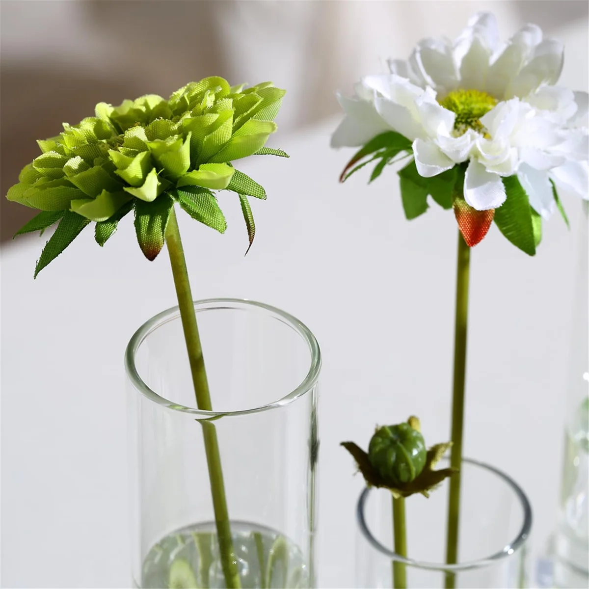 Vaso de flores articulado, altura diferente, cilindro transparente, tubo de ensaio de vidro, estação de propagação, para decoração interna