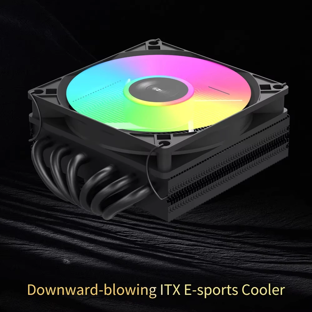 UPSIREN ITX90V6 X45 CPU Air Cooler 6 Heat Pipes 45mm Ultra‑Thin Downward Pressure ARGB Fan For Intel LGA1851 AMD AM5 AM4 - view 2