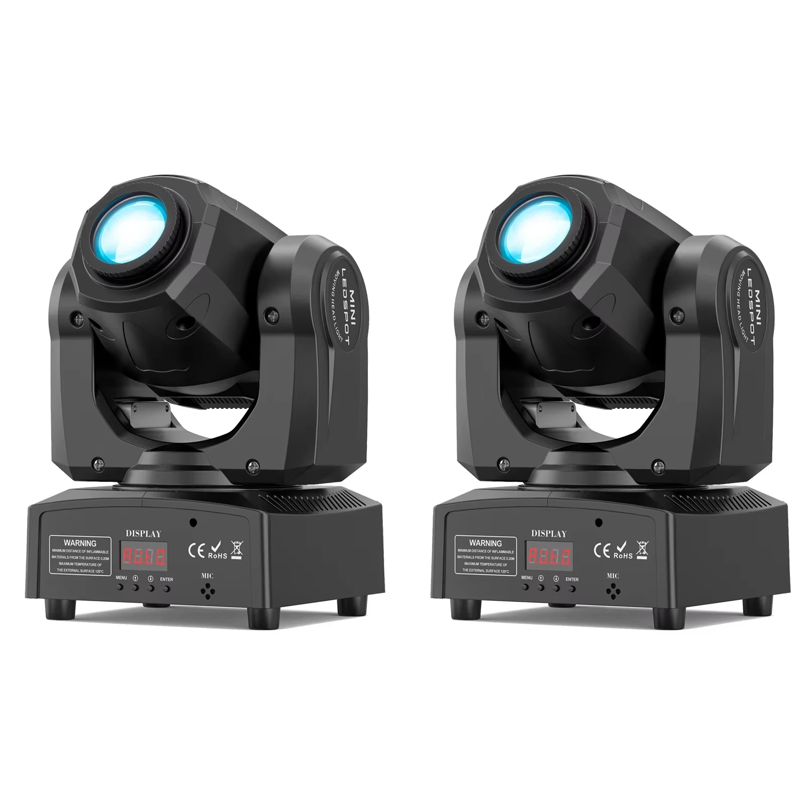 Pack de 2 projecteurs de scène à LED 150W à motifs Gobo, avec contrôle DMX512 et télécommande sans fil pour KTV, mariages, concerts, boîtes de nuit et clubs