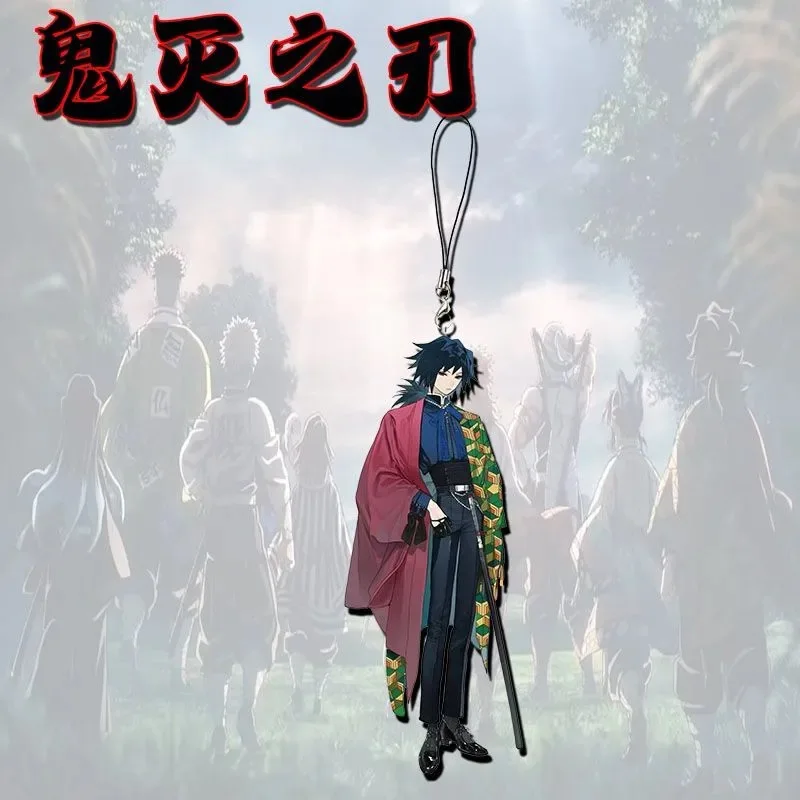 Ghost Killing Blade Purgatory Apricot Shoulang Peripheral Animation anime Mobile Phone Chain Acrylic Student Bag Pendant