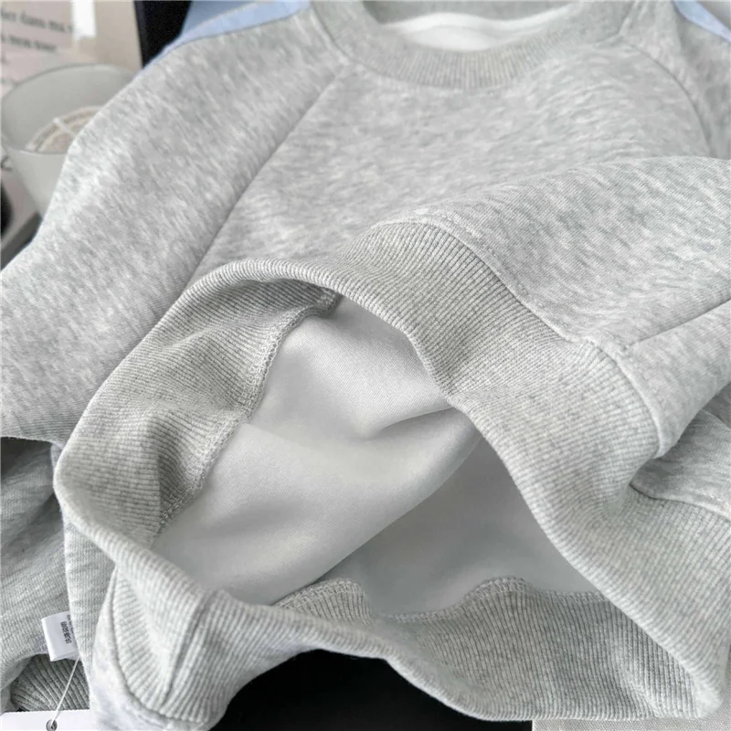 Frühling Kinder Sweatshirt Sets Kinder Langarm-Bekleidungssets Jungen Mädchen Lässiger Pullover+Hose 2-teilig Herbst Teenager Trainingsanzug Outfit – Detail 11