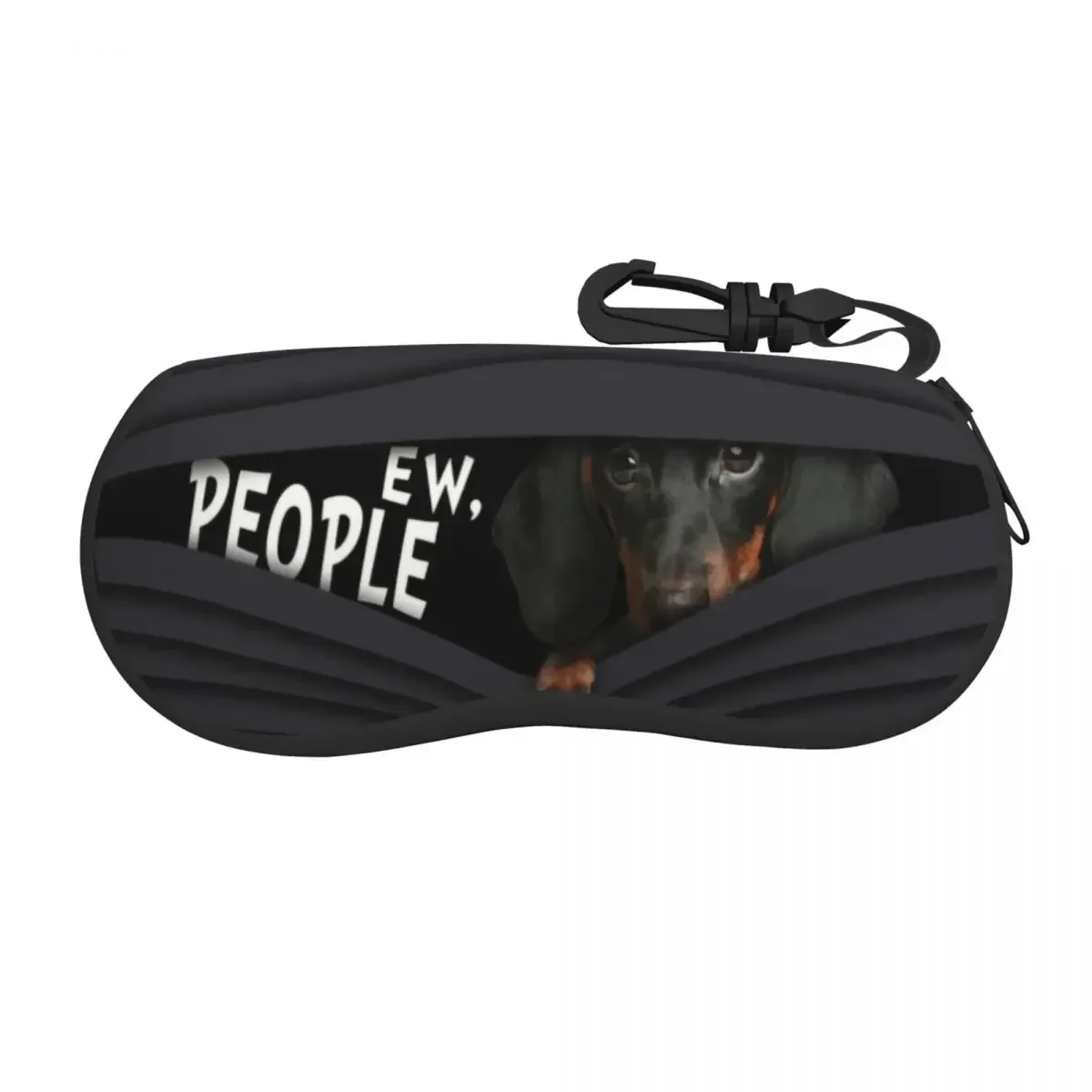 Funny Dachshund Shell Eyeglasses Protector Cases Cute Sunglass Case Wiener Badger Dog Glasses Pouch