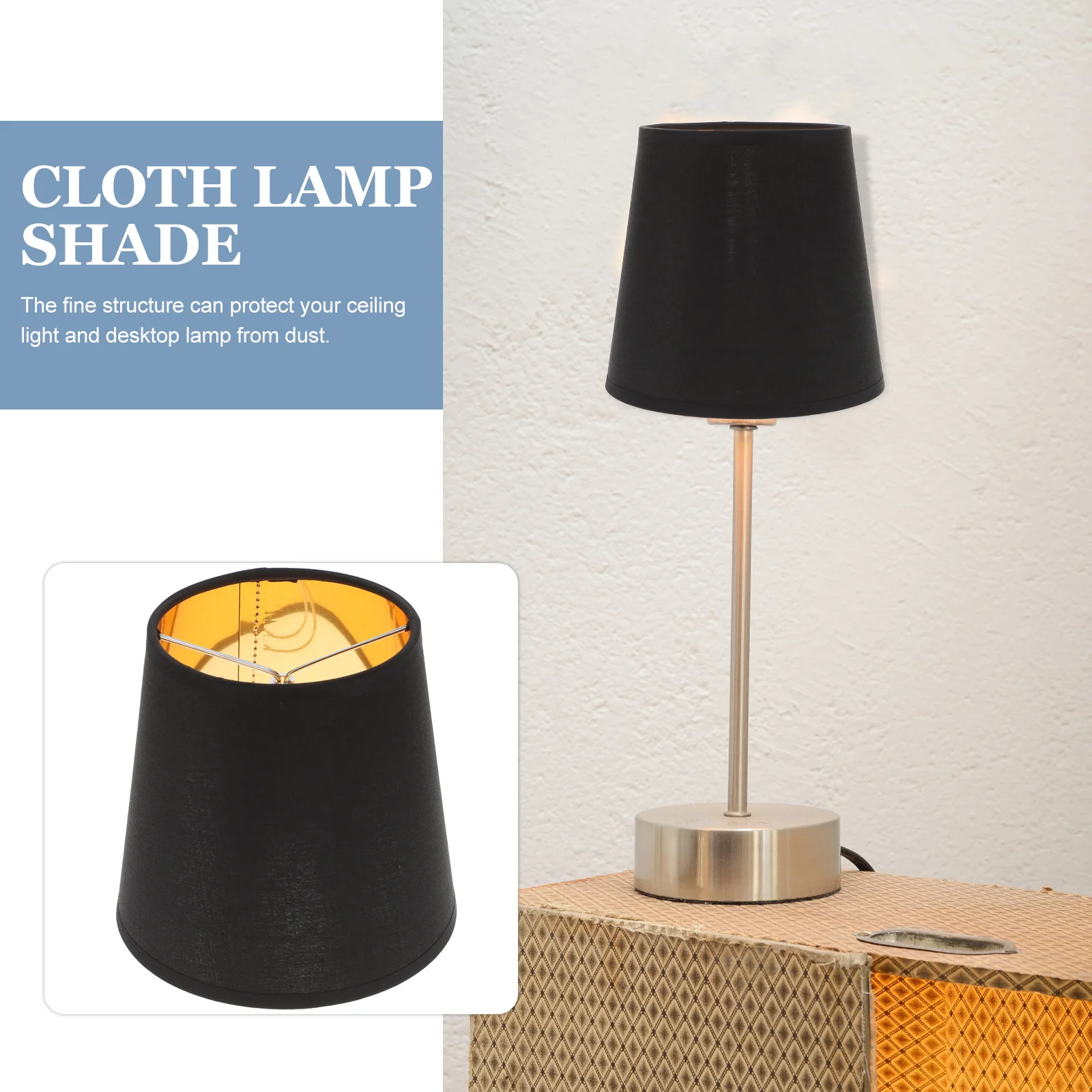 

Cloth Lamp Shade Bubble Type Ceiling Light Cover Household Decorative Lampshade For Bedroom Living Room (Black)