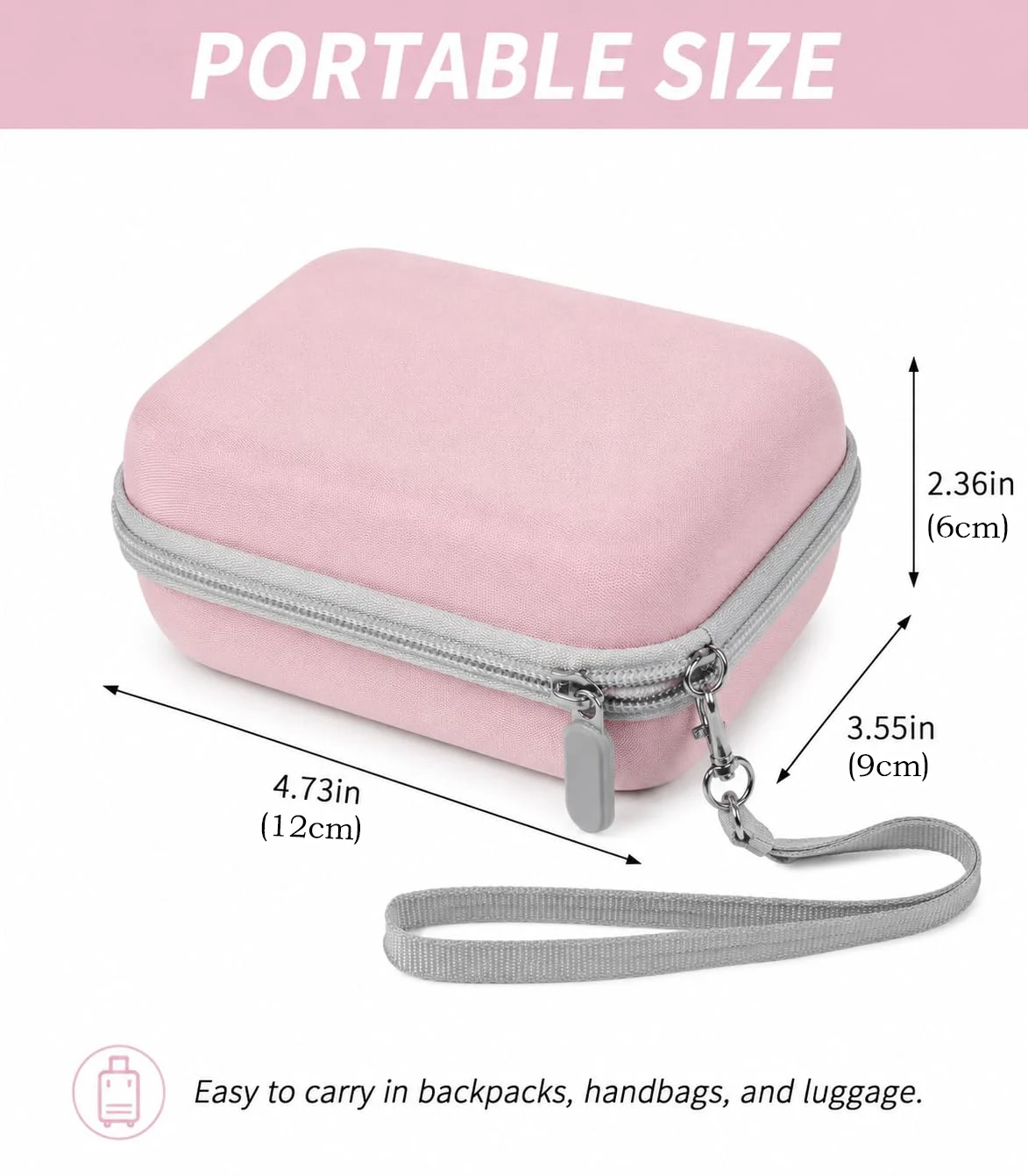 Digital Camera Case for CAMKORY/for Kodak Pixpro/for VAHOIALD/for Sony DSCW800 830/ for Canon PowerShot 180 190 Camera Case,Pink image 4