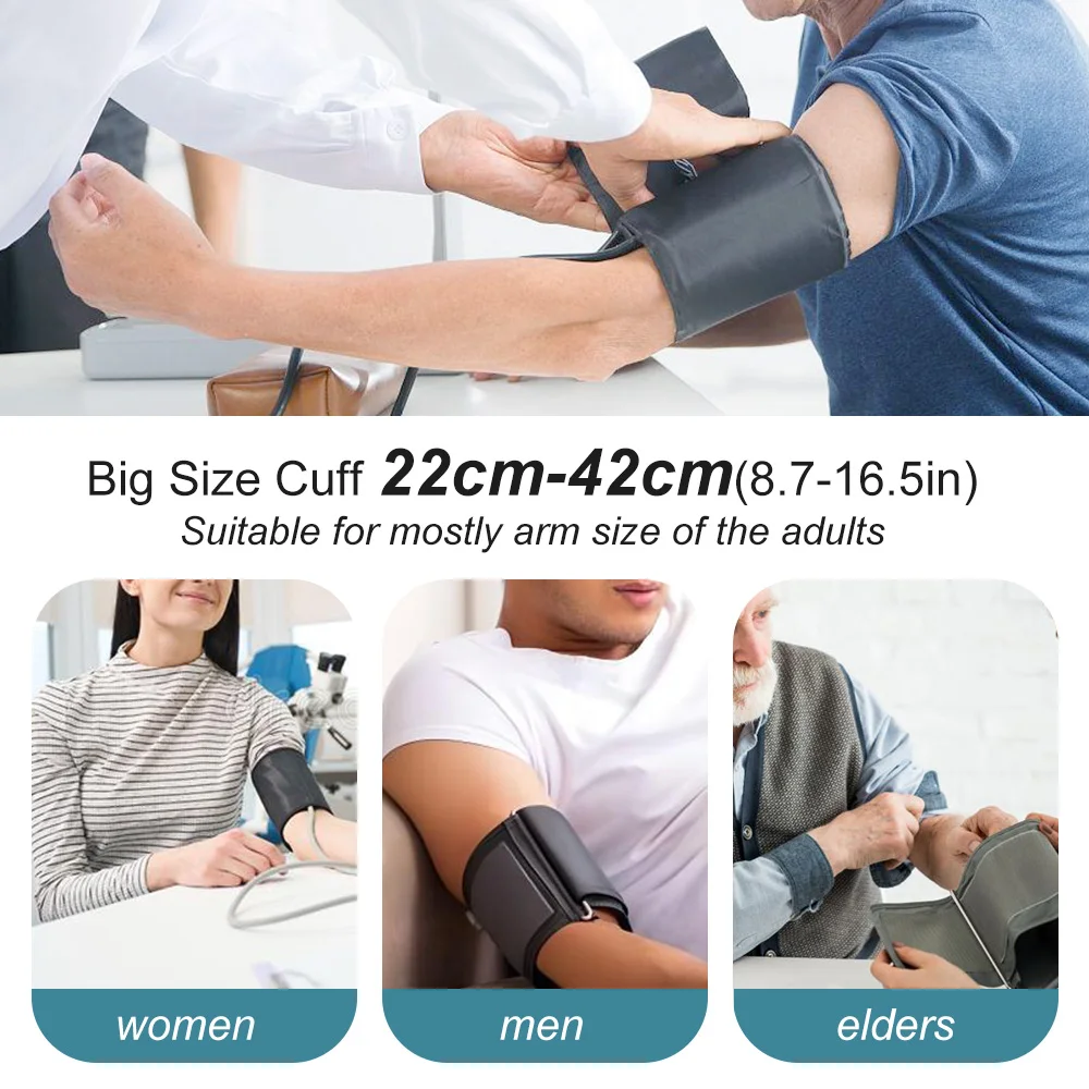 Blood Pressure Machine,Automatic Digital Upper Arm Blood Pressure Monitor with Adjustable Large Cuff Irregular Heartbeat