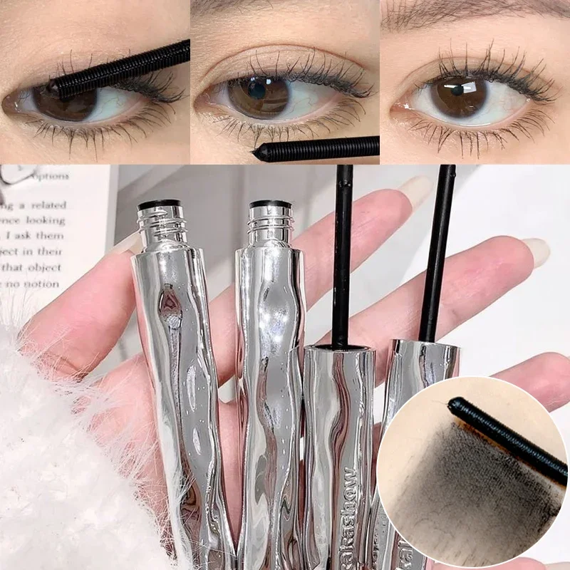 Ultra-Fine Brush Matte Mascara Waterproof Silk Fiber Lashes Mascara Lengthening Curling Thick Makeup Tool Fast Dry Eyes Comestic