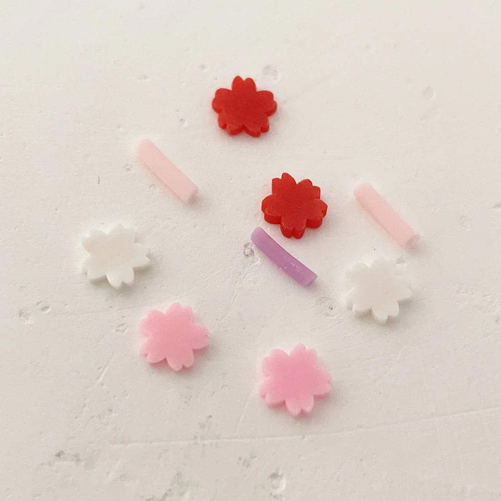 10g Fresh Pop Design Mini size Soft Clay Nailarts Ornaments Super Mix Moon,Star,Heart,Cloud,Snowflakes,Flowers accessori per unghie