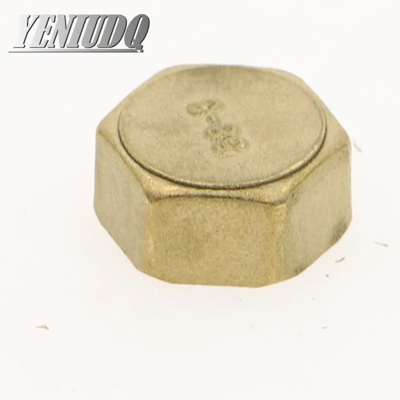 1pcs Brass Pipe Hex Head Brass End Cap Plug Fitting 1/8