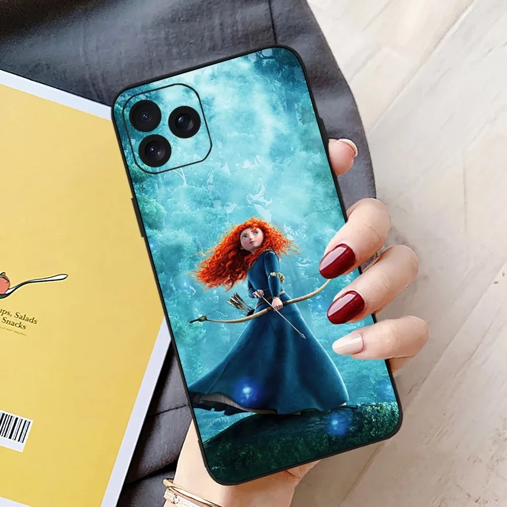 MINISO Disney Brave Merida Cute Phone Case For iPhone 8 14 Mini X 15 XS 12 MAX 11 13 Xr Pro Plus Shell