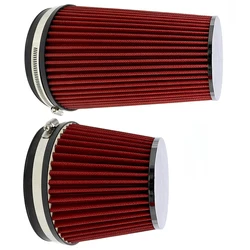 Cone Air Filter 152mm/6in Non-Woven Fabric Red Cold Air Intake Cone Filter
