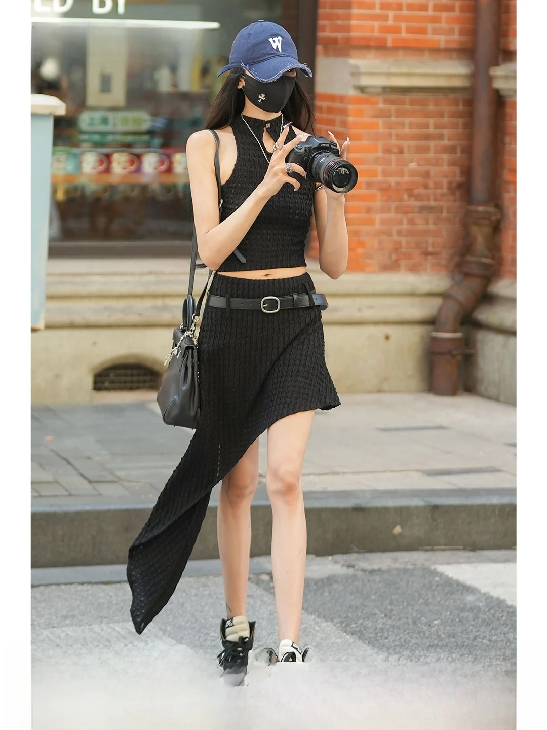 Luna7xi Women's Summer Sleeveless Top And  Skirt Set Fashionable Two-Piece Ensemble for Ages 25-35 91%-95% Composition