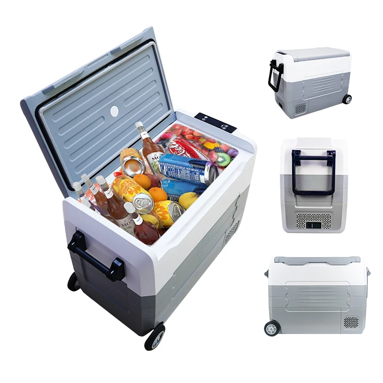 35 45 55L 12v dc refrigerator with battery car compressor fridge freezer gotland small mini refrigerated truck