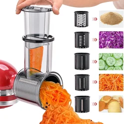 Slicer Shredder Attachment for KitchenAid Stand Mixer with 5 Blades