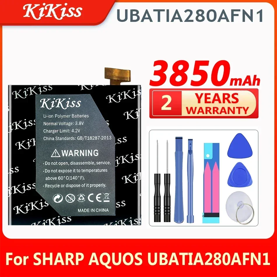 Новый аккумулятор KiKiss 3850 мАч UBATIA280AFN1 для аккумуляторов для мобильных телефонов Sharp Aquos R/SH-03J/SHV39/605SH