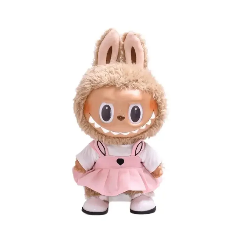 Für 38 cm Puppe Kleidung Outfit Zubehör Für Korea Kpop Exo Labubu Idol kaninchen ohr pulver rock Kleidung Geschenk