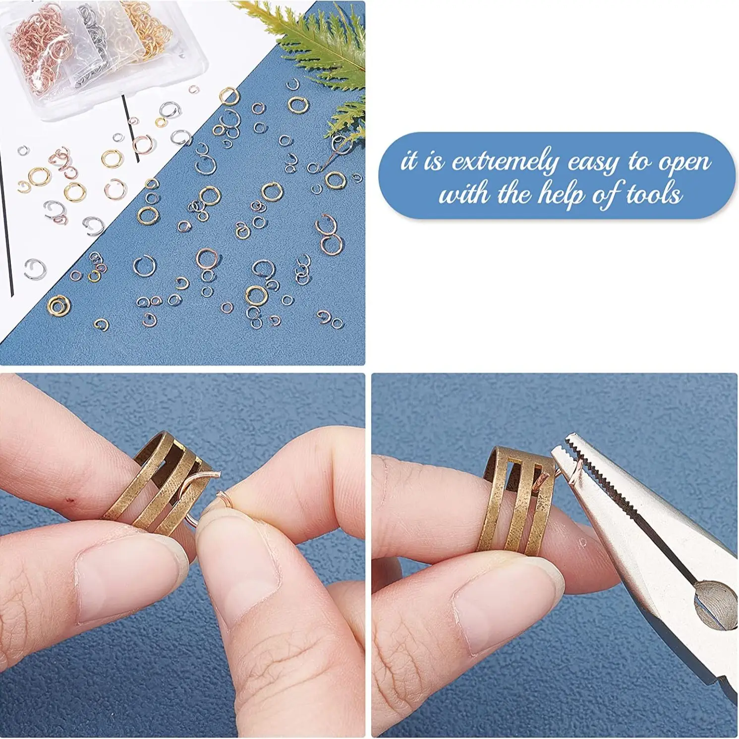 4mm 5mm 6mm 7mm 8mm Gold Stainless Steel Jump Rings Open Split Ring Connectors for DIY Jewelry Making Supplies Wholesale Items