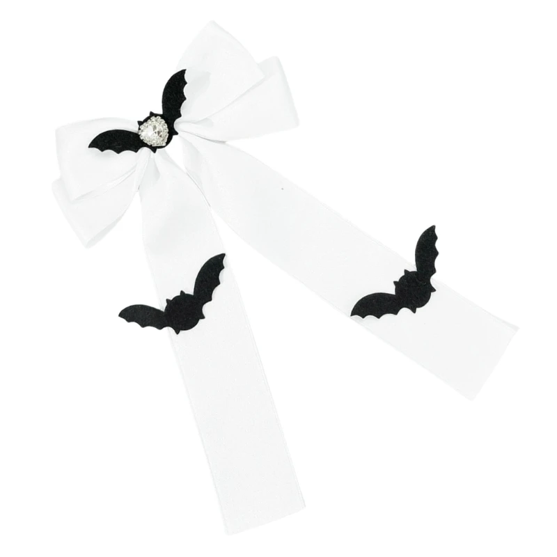 Ribbon Bowtie Hairclip Elegant Bat Wing Hair Bows Female Hair Styling Accessory