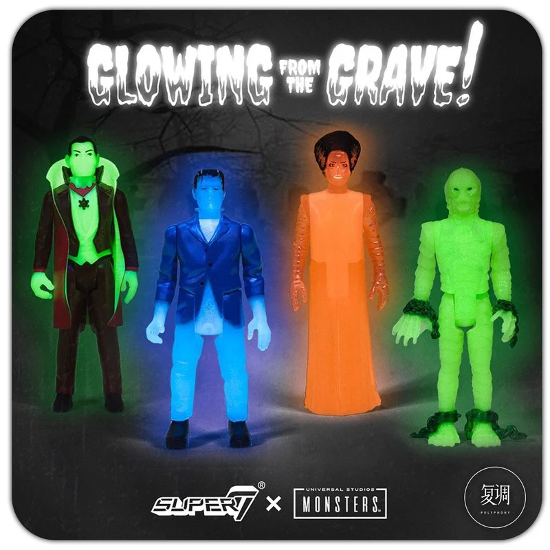 Em estoque super7 universal monsters reação figura nycc 2019 coleção presente boneca dia das bruxas aniversário