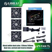 LIAN LI UNI FAN TL120 140 PC Cabinet RGB Radiator Cooler, Gen. 4th Performance Evolution. Forward / Reverse Blade 1 / 3 Pcs Pack